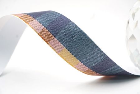 Elegantes Türkis und Gelbes Karoband_AI